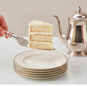 Spatule et couteau à gâteau en métal avec poignées en acrylique cristallin, outils de service pour cérémonies et mariages - Product Image 6