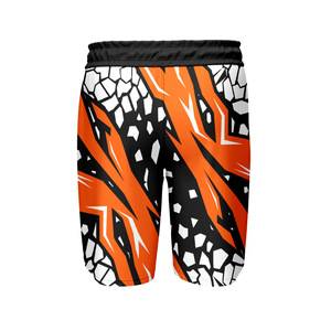 Pantalones Cortos de Baloncesto para Hombre, de Malla, con Bolsillo y Franja, Totalmente Sublimados, con Logotipo Bordado Personalizado OEM en la Entrepierna, Tendencia Actual - Product Image 6