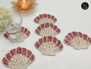 Luxury Glass Beaded <b>Coasters</b> Handmade Stylish <b>Drink</b> Mats <b>for</b> Coffee Tea Wine Elegant Table Accessories Perfect Gift - Product Image 5