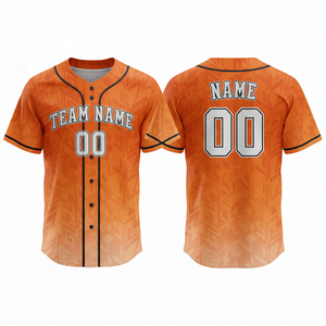 Uniforme de Béisbol Deportivo de Poliéster de Alto Rendimiento, Transpirable, de Secado Rápido, Antibacterial y Anti-UV, con Impresión Personalizada por Transferencia de Calor - Product Image 5