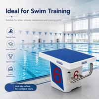 Banc de départ de luxe pour la natation en piscine, en acier inoxydable 304, nouvelle résine époxy antidérapante, plateforme de compétition stable