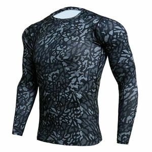 Full Sleeve MMA Rash Guard for <b>Men</b> Breathable <b>Compression</b> Top Polyester Nylon Grappling BJJ Athletic Apparel UPF50+ - Product Image 5
