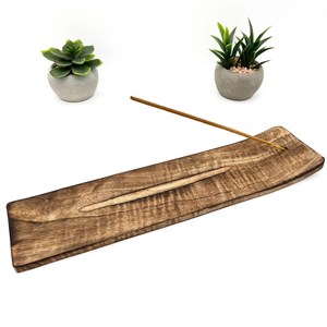 Support à encens élégant en bois naturel avec cendrier, à prix abordable, pour Agarbatti et méditation, par M/S SHAAD HANDICRAFTS - Product Image 4