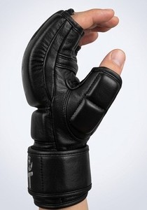 Gants de boxe demi-doigts en cuir PU respirants pour entraînement et sparring MMA, Muay Thai, Kickboxing toutes saisons KLTW INT'L KL-MMA-001 - Product Image 2