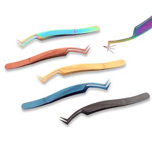 Material duradero de pinzas para pestañas de alta calidad, herramientas de belleza antiestáticas no corrosivas disponibles en todos los colores - Product Image 2