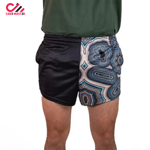 Custom Design Your Own <b>Colour</b> Rugby Shorts for Men Women Footy Shorts Heat Transfer Printing 100% Polyester Elastic Waist Quick - Product Image 5