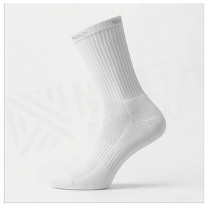 North Approach Crew <b>Socks</b> White Breathable <b>Running</b> <b>Socks</b> for Adults Summer Season - Product Image 3