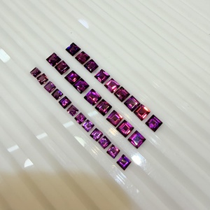 AJ Gems - Granate Rodolita Morado Natural, Corte Princesa Cuadrado, Piedra Suelta Facetada, Tamaño 3x3-5x5 mm, de la India, para Joyería - Product Image 6