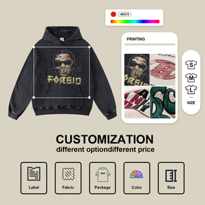 Winter Custom Oversized <b>Plain</b> Cotton Blank <b>Hoodies</b> Men's Pullover Unisex Plus Size Men's <b>Hoodies</b> & Sweatshirts - Product Image 5