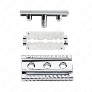 Maquinilla de Afeitar de Doble Filo Ajustable Profesional, de Acero Inoxidable, Reutilizable, con Doble Cuchilla, para Hombres, Barbería, OEM - Product Image 5