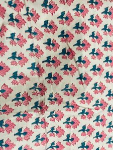 Cotton <b>Kimono</b> Robe For <b>Woman</b> With Elegant Block Floral Print Suitable For Sleep Lounge And Daily Home Comfort - Product Image 2