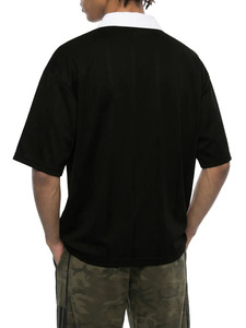 เสื้อโปโลวินเทจทรงโอเวอร์ไซส์ คอปกโปโล ผู้ชาย ผู้หญิง ทรงหลวม สตรีทแวร์ รับสกรีนโลโก้ เสื้อยืดคอโปโล สไตล์เกาหลี - Product Image 4