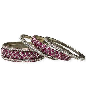 Elegantes Brazaletes Minimalistas de Metal con Perlas Moradas, Ideales para Bodas y Fiestas, Precio al por Mayor Premium - Product Image 3