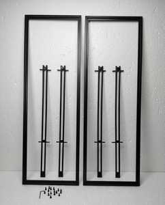 Modern 2 Tier Glass Console <b>Table</b> <b>Black</b> Metal Frame Rectangular Entryway <b>Sofa</b> <b>Table</b> Narrow Living Room Display Shelf - Product Image 5