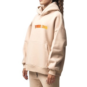 Sudadera con Capucha Extra Grande para Mujer, Informal, Cálida, Transpirable, con Logotipo Personalizado en la Parte Delantera, de Alta Calidad - Product Image 1