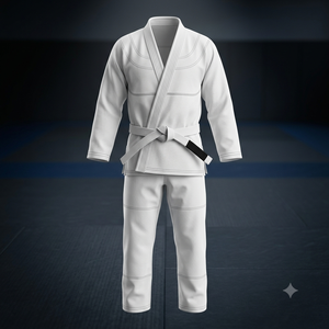 Uniforme de Karate Directo de Fábrica, 100% Algodón Elástico, Tejido Ligero Tipo Perla, Legal para IBJJF, Impresión por Serigrafía, OEM, Venta al Por Mayor - Product Image 1