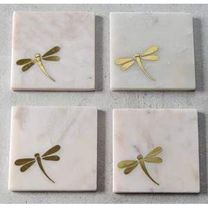 Eco-Friendly Marble <b>Table</b> Coasters Durable Washable Natural Stone Set for Dining and Kitchen Use <b>Promotional</b> Coaster - Product Image 1