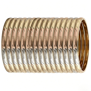 Estilo Indio Tradicional, Elegante, Multicolor, Aleación de Cobre, Chapado en Oro de 18K, Diseño de Hoja, Joyería Étnica de Lujo para Bodas - Product Image 1