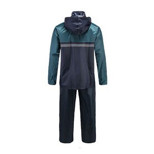 Premium Men's Waterproof 10,000mm Breathable Eco-Friendly Long <b>Rain</b> <b>Jacket</b> with Hood Custom Logo & OEM Service - Product Image 1
