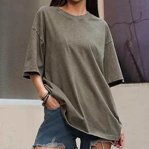 T-shirt Homme Longue Manche Vintage Délavé à l'Acide de Haute Qualité, 100% Coton, Coupe Oversize Décontractée, Personnalisable, Vente en Gros - Product Image 5