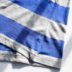 เสื้อยืดคอกลมลายทางสีรุ้งขนาดใหญ่พิเศษสำหรับผู้ชายเสื้อยืดลำลองแขนสั้นมีสไตล์แฟชั่นฤดูร้อนทุกวัน - Product Image 5