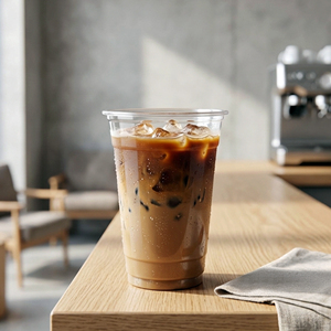 Wholesale Clear 16oz <b>Cup</b> for Coffee Juice Milk Transparent Disposable PP <b>Plastic</b> <b>Cups</b> with Flat Lids Dome Lids For Cold <b>Drink</b> - Product Image 5