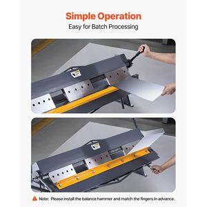 Prensa plegadora de chapa metálica de 48 pulgadas, capacidad para acero dulce de calibre 16, máquina dobladora de metal ajustable de 0-135 grados, plegadora de caja, plegadora de panel, plegadora de prensa - Product Image 6