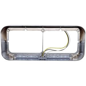 Striscia LED Ambra da 12 Pollici per Kenworth T400 T600 T800 W900B W900L P, 2 Cornici Cromate per Fari, Indicatori di Direzione 4x6 - Product Image 4
