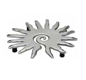 Salvamanteles Cuadrado de Metal de Latón con Diseño Geométrico Moderno, Resistente al Calor, para Mesa de Comedor, Soporte para Platos Calientes, Tapete para Encimera de Cocina - Product Image 2