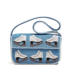 Bolso de mano bordado con cuentas de semillas a la moda para eventos especiales, glamuroso bolso de mano bordado con cuentas de semillas para fiestas. - Product Image 2