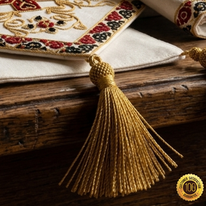 Vestimenta Litúrgica Personalizable con Diseño de Cruz Roja y Laurel, Bordada a Mano en Oro para Sacerdotes Ortodoxos - Product Image 5