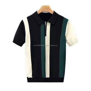 Polo en tricot pour homme, dernière mode, haute qualité, respirant, col zippé, style Old Money, vêtements décontractés pour homme - Product Image 4