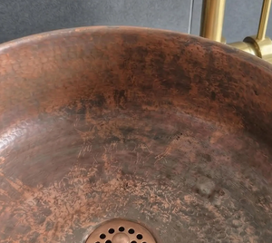 Fregadero de cocina de cobre metálico vintage hecho a mano para ideas de decoración del hogar, con artesanía metálica duradera, ideal para interiores de lujo. - Product Image 6
