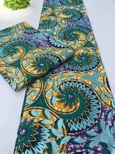 Tissu en coton sergé imprimé africain de qualité supérieure du Mozambique et motifs inspirés de l'Ankara pour la mode masculine - Product Image 6