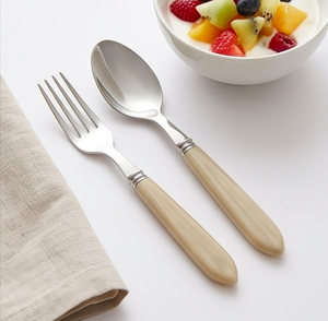 Classic Flatware Set With Bone Handle Mirror Polished Stainless Steel Cutlery For Wedding Tableware Dishwasher Safe - Product Image 3