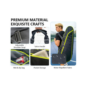 Sacs de tennis durables fabriqués au Pakistan, sacs de tennis professionnels avec logo, sacs de tennis en gros - Product Image 4