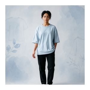 Premium Women's Casual <b>Bow</b> Collar 100% Cotton Plain Oversized T-Shirts Export Quality Custom OEM Private Label Bulk Wholesale - Product Image 1