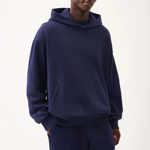 Hoodies personnalisés en gros – Sweat à capuche vierge à épaules tombantes, haute qualité, en molleton épais, imprimé uni, style streetwear - Product Image 2