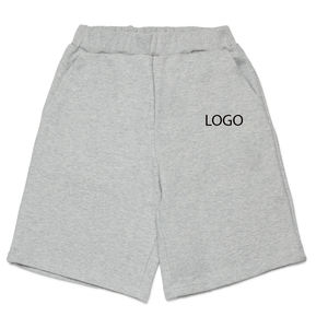 Shorts décontractés confortables pour garçons, en coton doux, respirants et légers, collection été / Taille élastique avec cordon de serrage réglable - Product Image 1