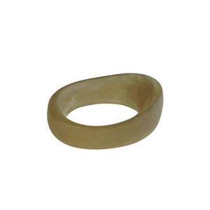 Bague traditionnelle Alibow faite à la main en corne de bœuf transparente, bague durable pour chevalier, artisanat naturel - Product Image 2