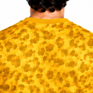 Golden Yellow <b>Leopard</b> <b>Print</b> T <b>Shirt</b> Unisex Short Sleeve Casual Printed Tee Lightweight Streetwear Custom Sports Training Top - Product Image 4