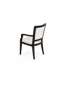 Fauteuil en bois traditionnel avec assise et dossier rembourrés en tissu pour salle à manger, usage domestique, 50x50x97CM - Product Image 5