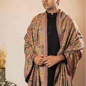 Chal de Pashmina Estampado Premium, Suave, Cálido, Transpirable, Hecho a Mano, Diseño Elegante y Lujoso para Hombre - Product Image 4