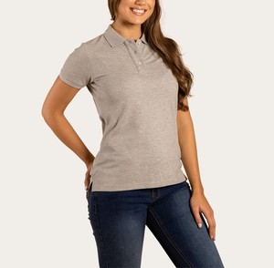 Polo de Manga Corta para Mujer, Color Sólido, Algodón Piqué, Corte Regular, Camisetas Polo Casuales, ODM OEM al por Mayor - Product Image 5