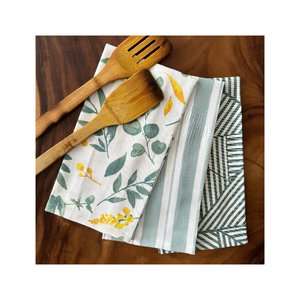 Sky Blue Colour Christmas <b>Kitchen</b> Tea <b>Towel</b> Embroidered Cotton Dish Cloth Holiday Home Textile OEM Wholesale Manufacturer - Product Image 5