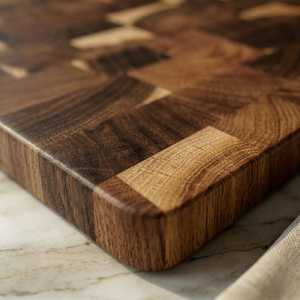 Planche à découper ronde double face professionnelle de qualité supérieure, écologique, antidérapante, pour la cuisine - Vente en gros - Product Image 2