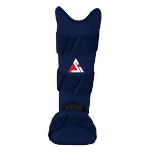 Protection des jambes personnalisée avec logo et couleur, protège-tibias pour l'entraînement au baseball, confortables, à double sangle, en cuir. - Product Image 1