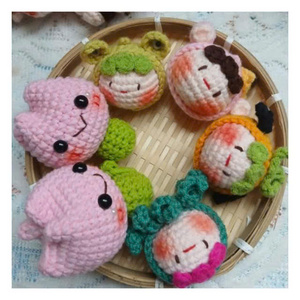 Porte-clés animaux en crochet mignons, animaux en peluche faits main, amigurumi, cadeau pour enfants, couples, souvenir d'anniversaire, idée de vente en gros - Product Image 1