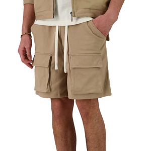 Shorts en coton éponge pour hommes, qualité supérieure, blancs, pour la détente, fabrication OEM ODM, vente en gros, pour hommes - Product Image 4