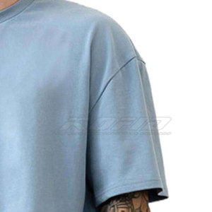 Camisetas Oversize Transpirables para Hombre, de Algodón Pesado, Estilo Urbano, Ajuste Holgado, Proveedor Mayorista - Product Image 3